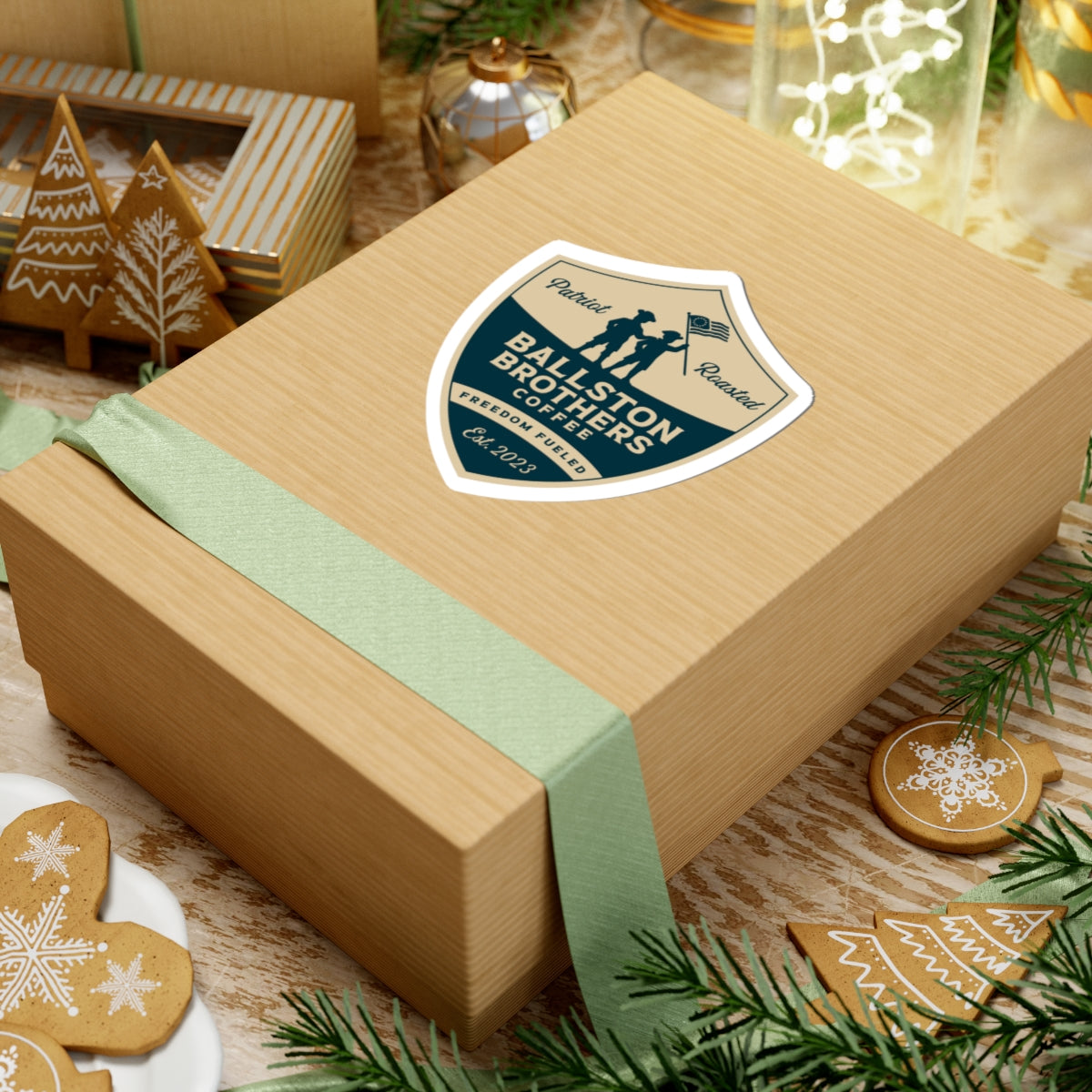Ballston Brothers Coffee Company Logo Sticker