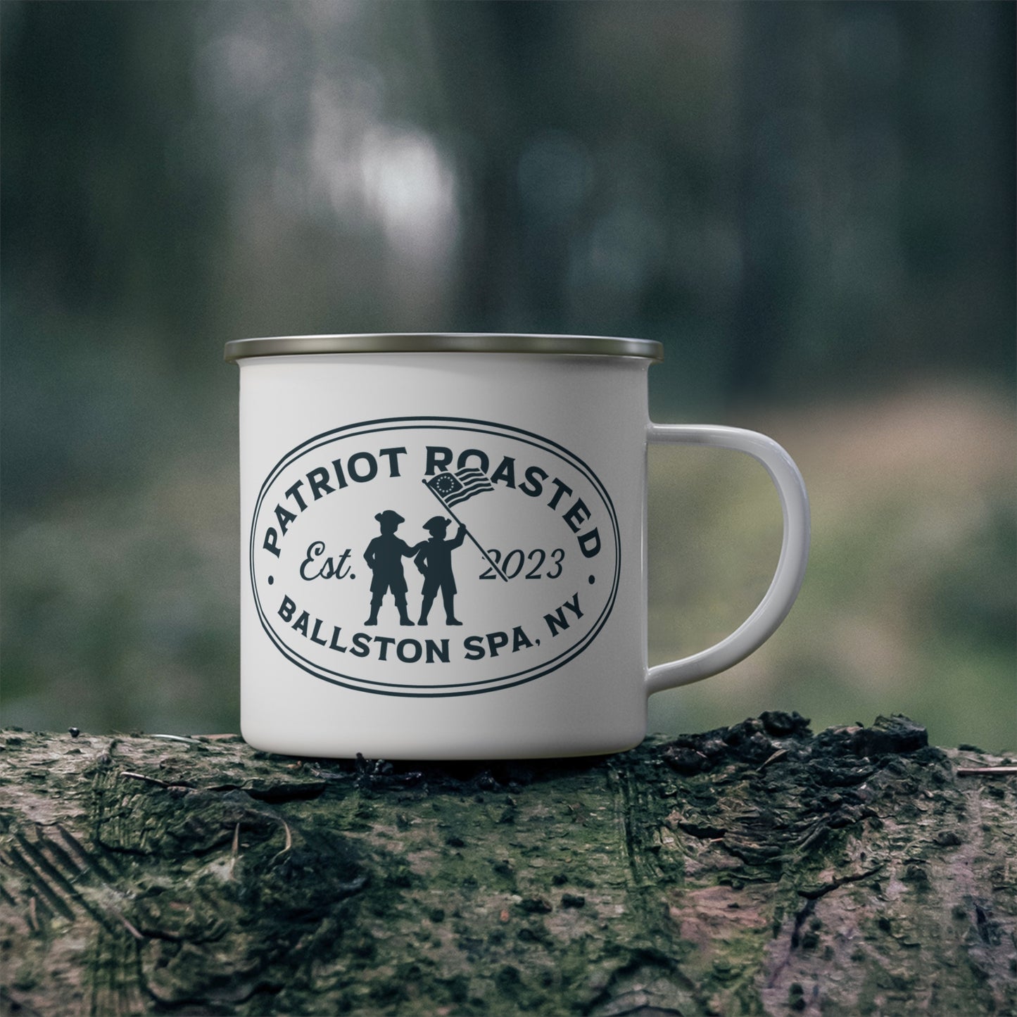 Ballston Brothers Coffee Company Enamel Camping Mug - Freedom Fueled