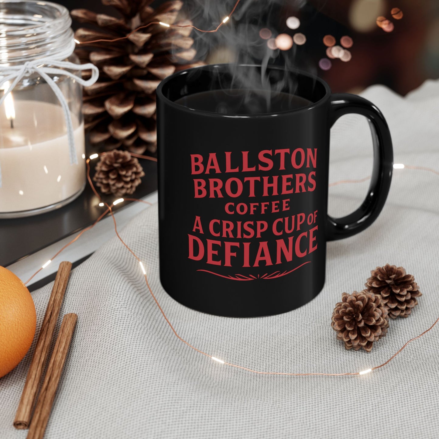 Coffee Mug - Patriot Bean Logo - Black