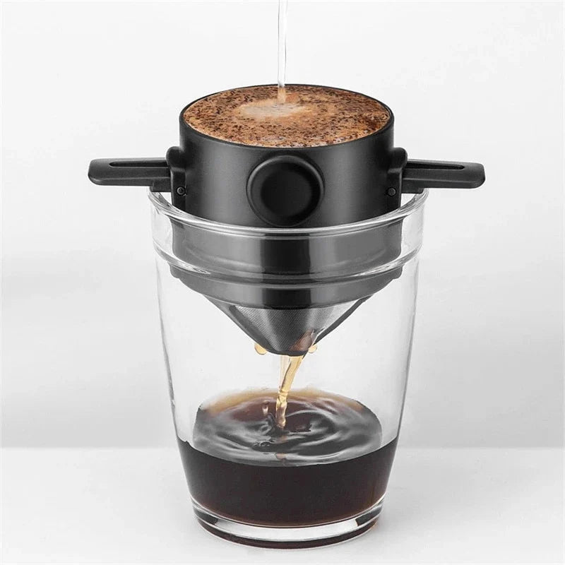 Foldable Stainless Steel Pour Over Coffee Dripper