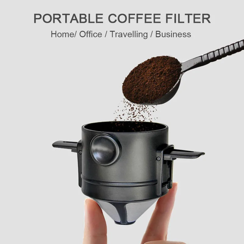 Foldable Stainless Steel Pour Over Coffee Dripper