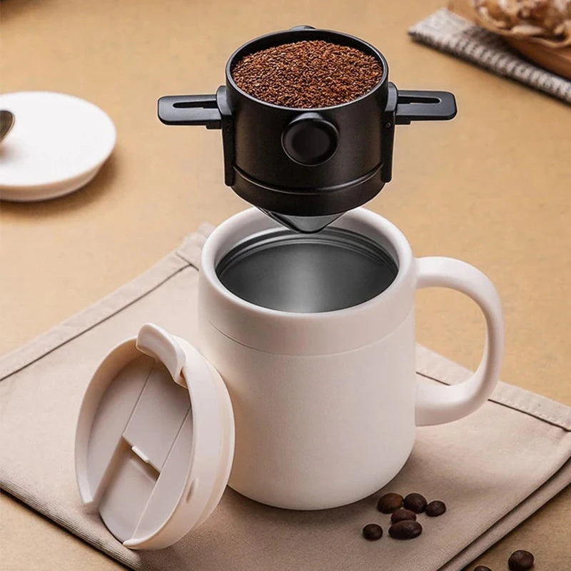 Foldable Stainless Steel Pour Over Coffee Dripper