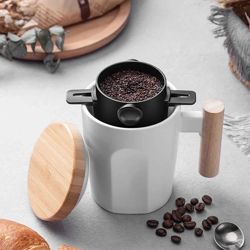 Foldable Stainless Steel Pour Over Coffee Dripper