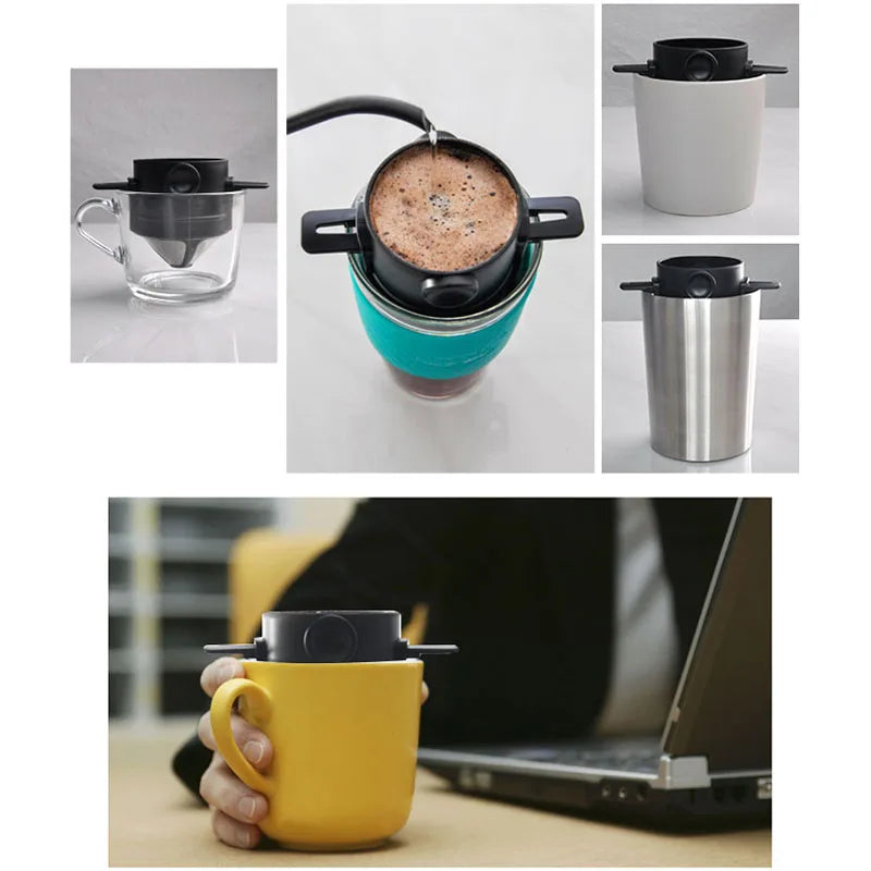 Foldable Stainless Steel Pour Over Coffee Dripper