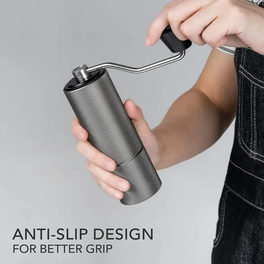 Manual Coffee Grinder with Stainless Steel Conical Burr