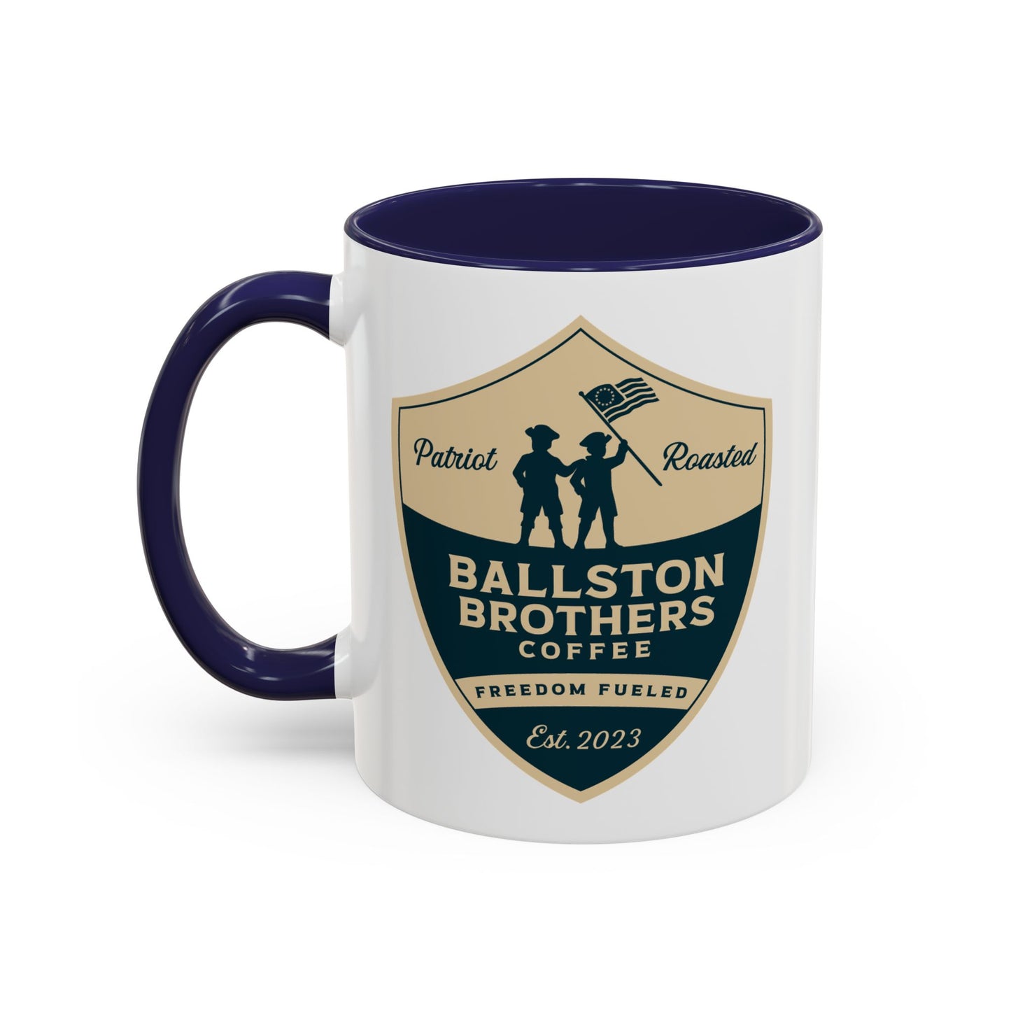 Ballston Brothers Coffee Company Mug - Perfect Gift for Coffee Lovers and Patriots alike.