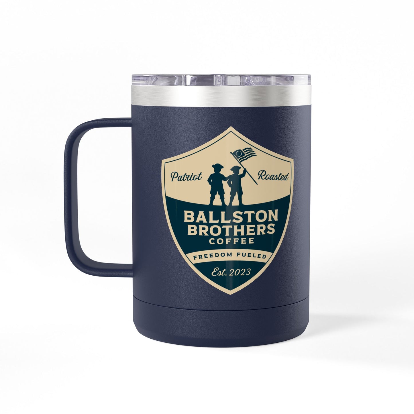 Ballston Brothers Patriot Roasted Coffee Mug Tumbler | 15oz Insulated