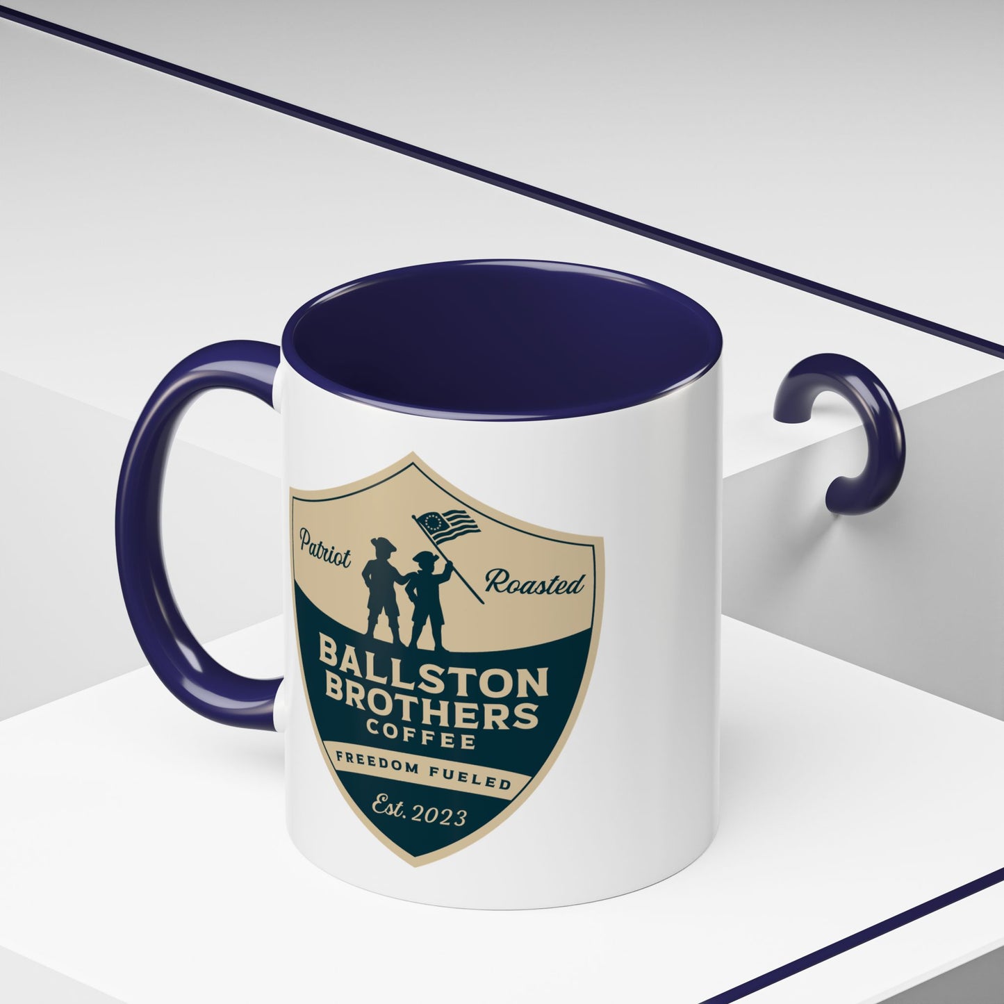 Ballston Brothers Coffee Company Mug - Perfect Gift for Coffee Lovers and Patriots alike.