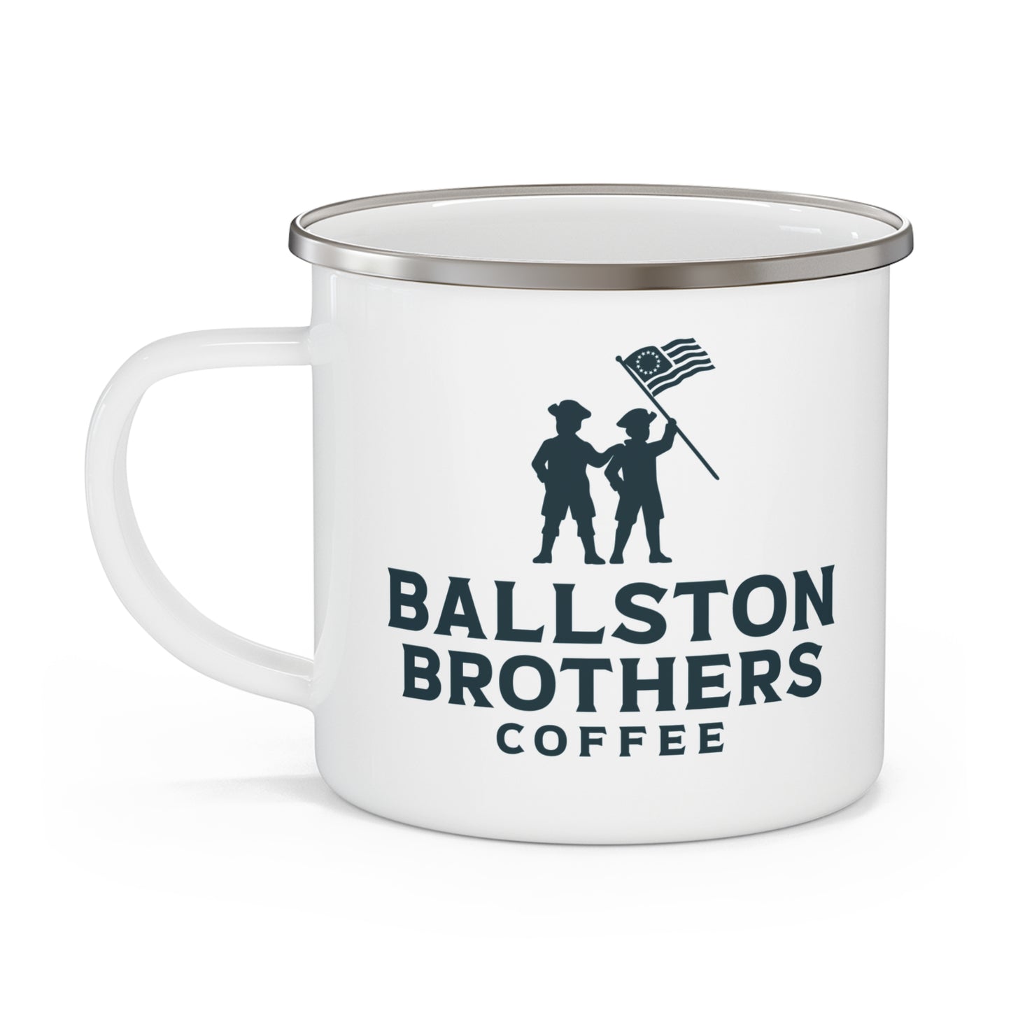 Ballston Brothers Coffee Company Enamel Camping Mug - Freedom Fueled