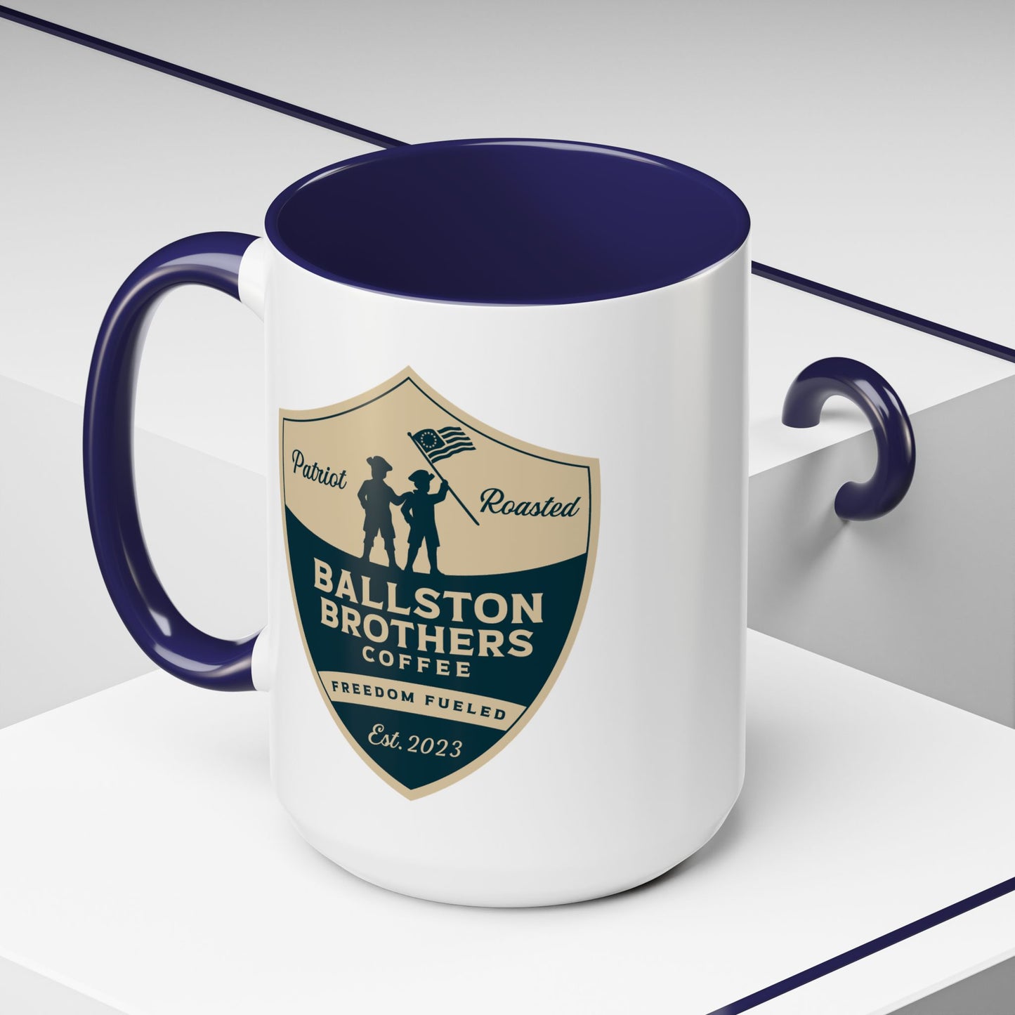 Ballston Brothers Coffee Company Mug - Perfect Gift for Coffee Lovers and Patriots alike.