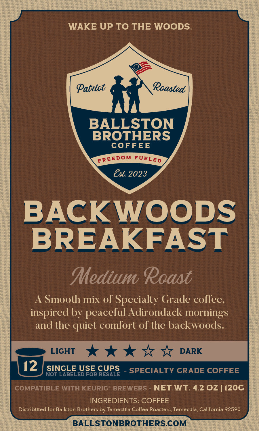 Backwoods Breakfast (Single Use Cups)