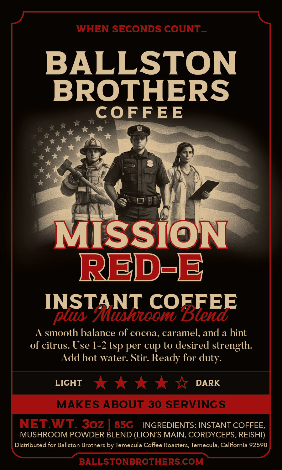 Mission Red-E Instant Coffee with Mushrooms