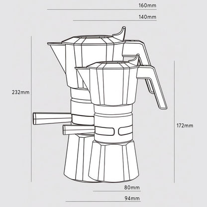 High Pressure Espresso Maker Moka Pot