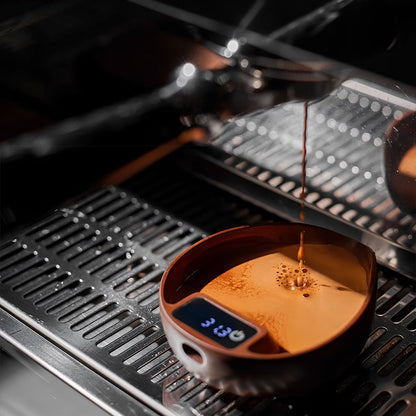 Electronic Walnut Coffee Scale With Leaf Shade