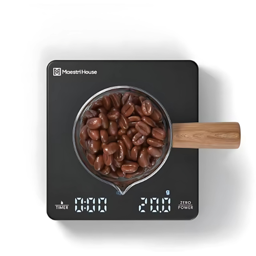 Digital Rechargeable Coffee Scale with Timer & LED Displayy