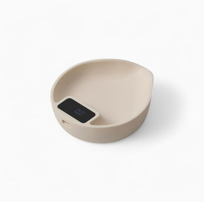 Electronic Walnut Coffee Scale With Leaf Shade